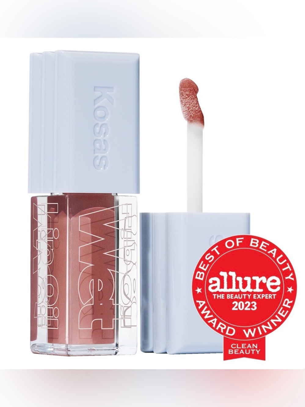 Kosas Wet Lip Oil — Unbuttoned -soft warm blush